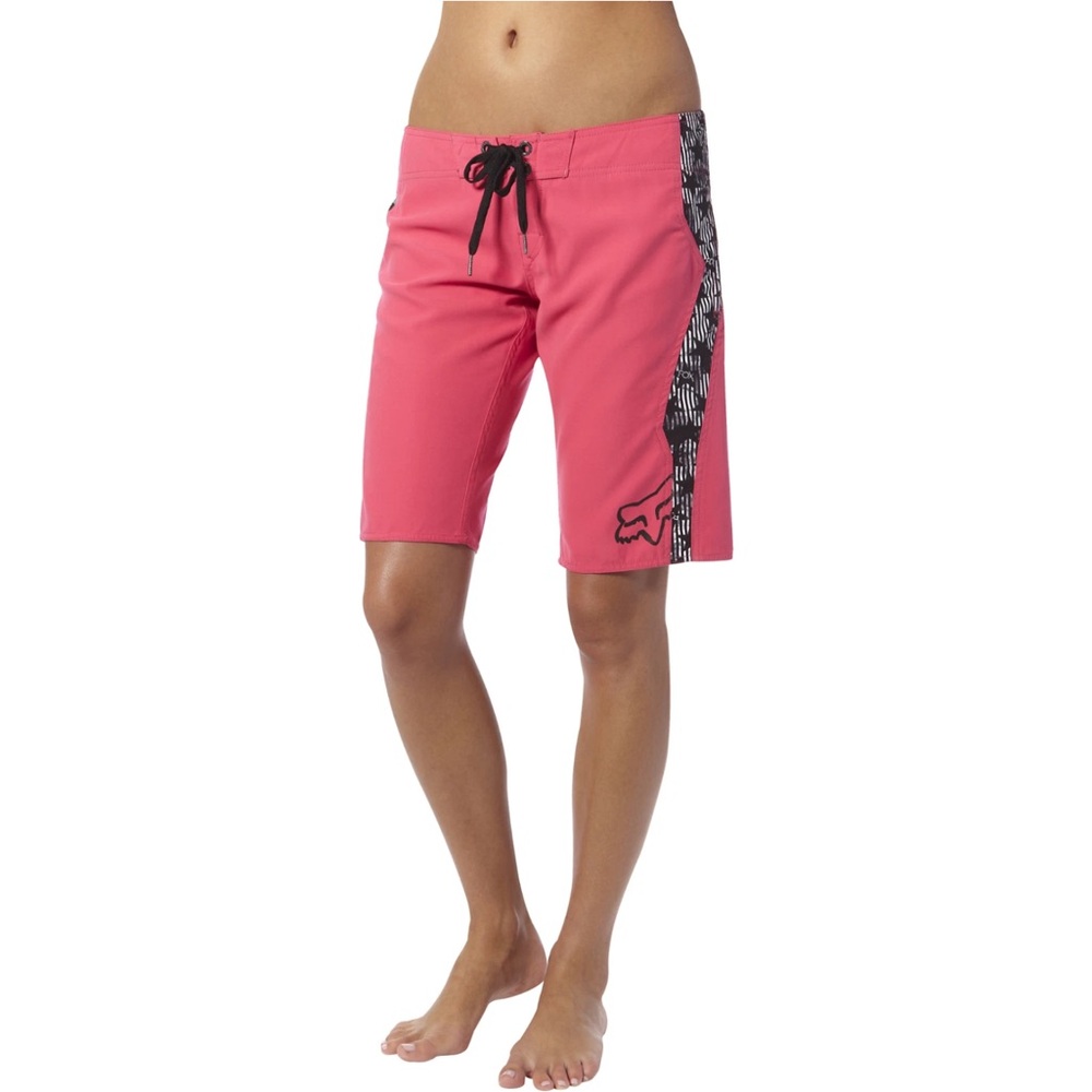 Fox Secret Ride Boardie Swim Trunks Board Shorts Pink Black Size 7 Y2K Surf - Picture 12 of 13